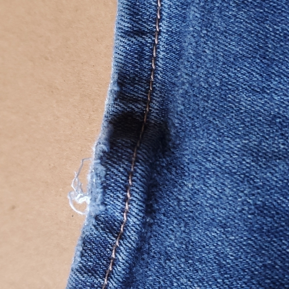 Lucky Brand distressed ankle jeans size 0/25 straight leg preowned - Picture 9 of 11